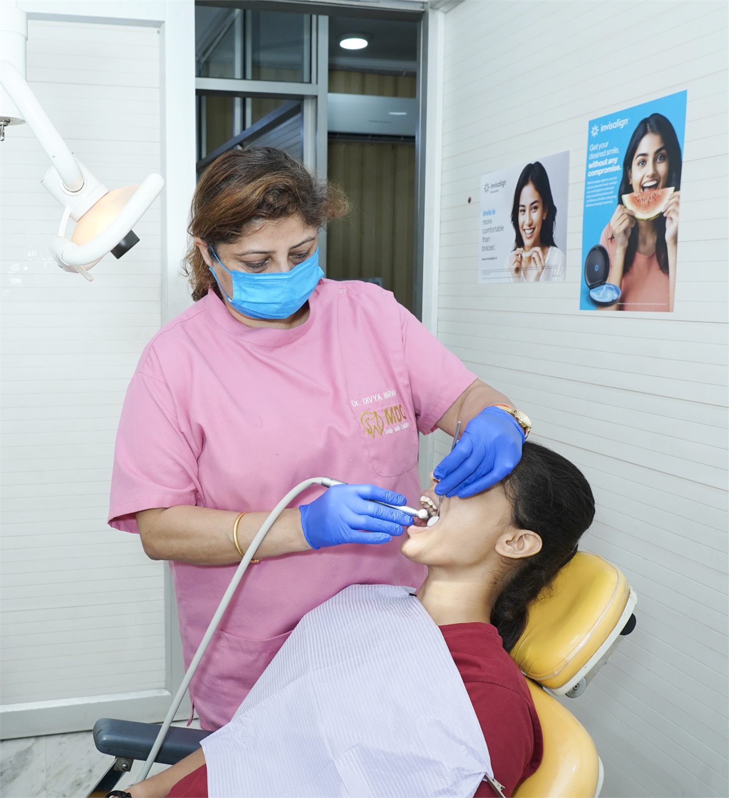 Dental procedure at Marwaha Dental Clinic in Gurugram