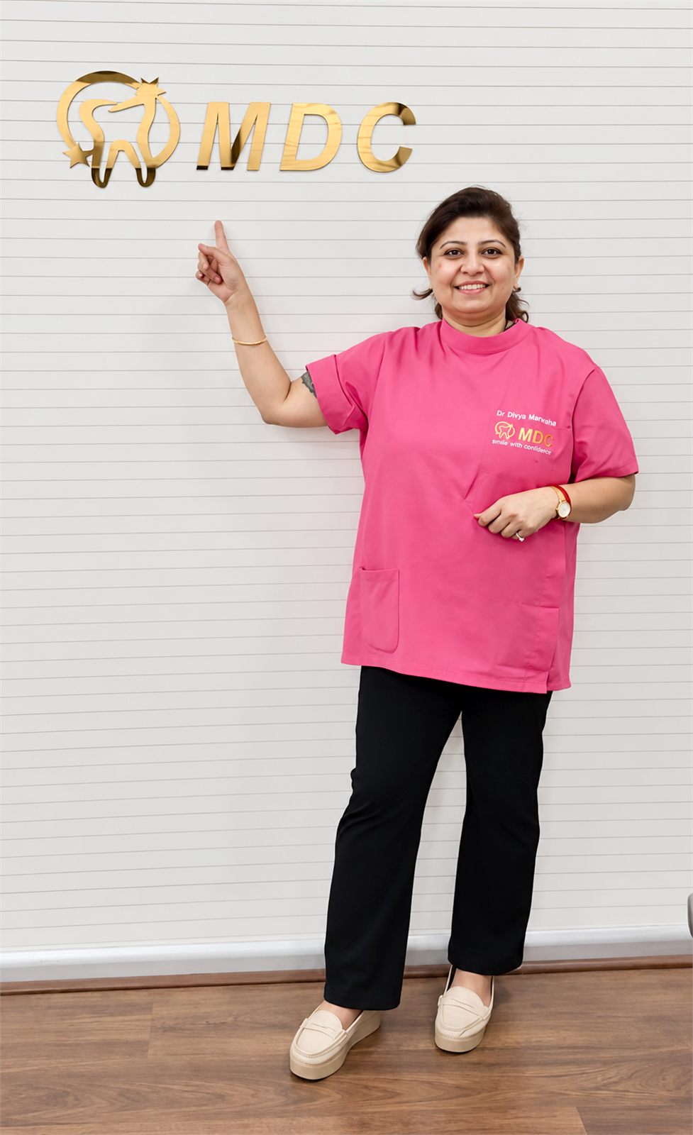 Dr. Divya Marwaha inside the clinic in Gurugram